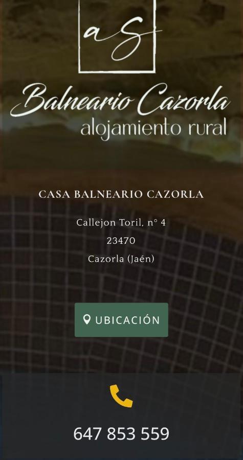 Casa Balneario Cazorla Villa Buitenkant foto